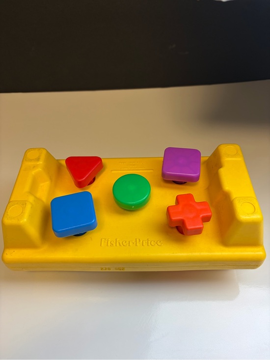 Fisher-Price Other - Fisher-Price Yellow Shape Sorter Toy with Multicolor Buttons